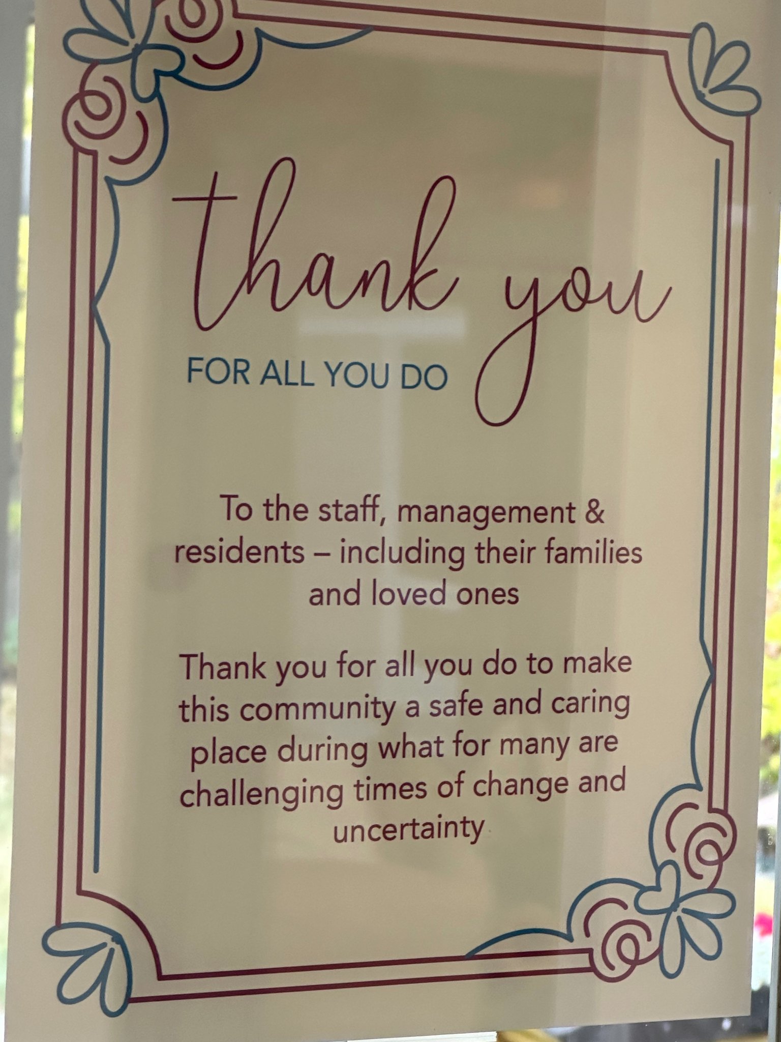 Thank you for all you do — a Random Acts of Carving delivery note